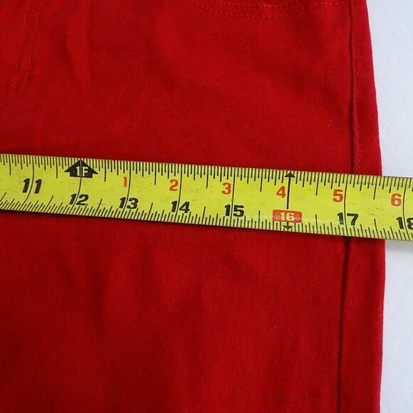 Rue21 Red Super Skinny Jeans Juniors Women Size 5-6 Regular Pockets - Picture 7 of 10